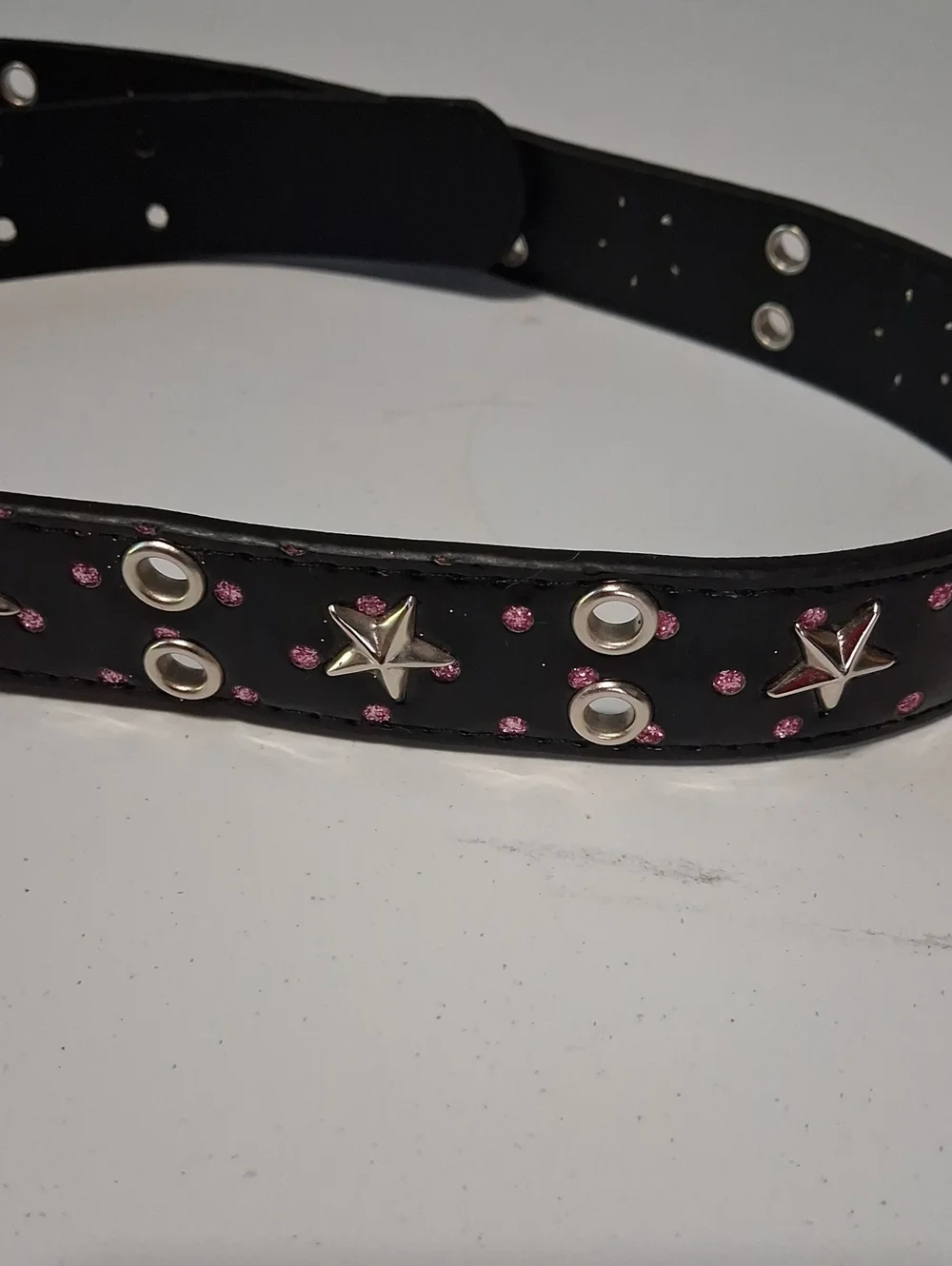 Black Belt with Pink Polka Dots  Kids